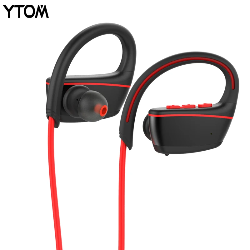YTOM IPX7 водонепроницаемые беспроводные наушники для плавания Спортивная bluetooth