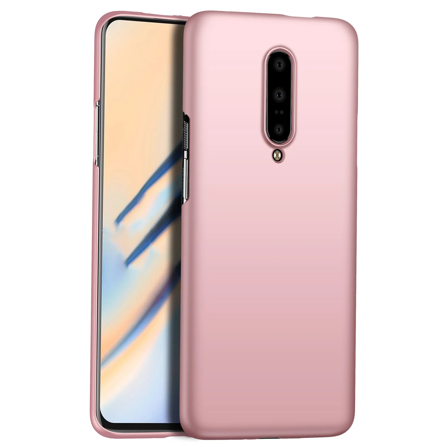 Для OnePlus 7 Pro чехол роскошный высококачественный Жесткий ПК Тонкий матовый защитный чехол на заднюю панель для one plus 7pro 1+ 7 pro - Цвет: rose gold