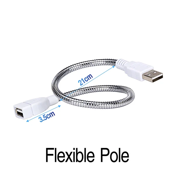 Flexible Pole USB СВЕТОДИОДНЫЙ светильник для выращивания всего спектра 3 Вт/14 светодиодный s 5 Вт/27 Светодиодный s гибкий Fitolamp DC5V Фито легкая настольная лампа IR UV для выращивания растений - Испускаемый цвет: Flexible Pole