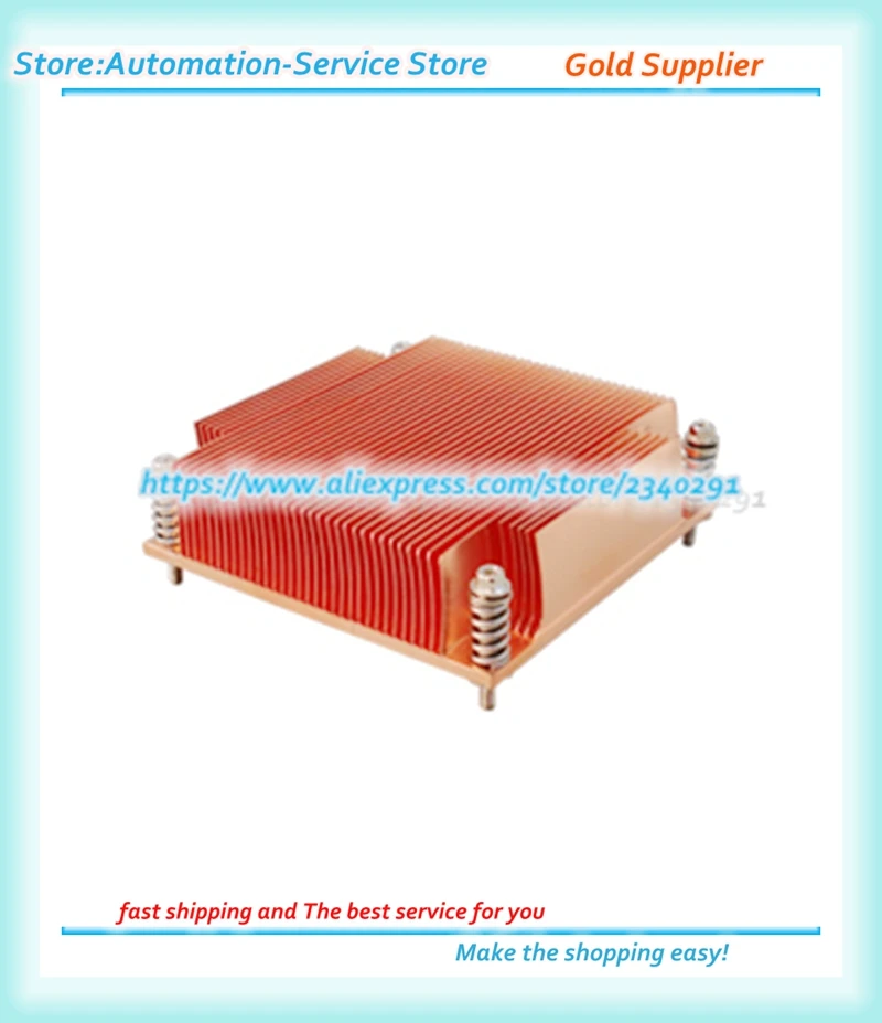 1U Server Pure Copper CPU Radiator 1155 1156 1150 1366 2011 Passive Fan Less | Электроника