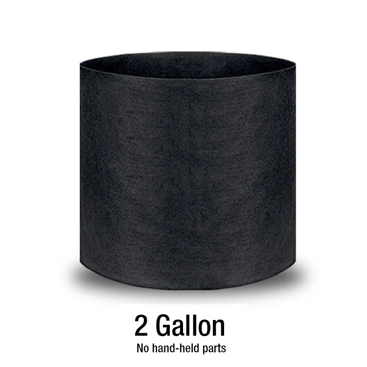 Black-2 gallon 1-10 галлонов ткани для выращивания сумки дышащие горшки для цветов корень мешок контейнер завод умные горшки ручки Садовые принадлежности цветочный горшок - Цвет: Black-2 gallon