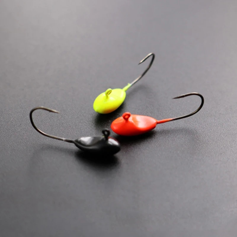 5pcs Jig Head Fishing Hooks 0.5g 0.7g 1.1g Mini Lead Ice Bass Carp Soft Lure Winter Accessories | Спорт и развлечения