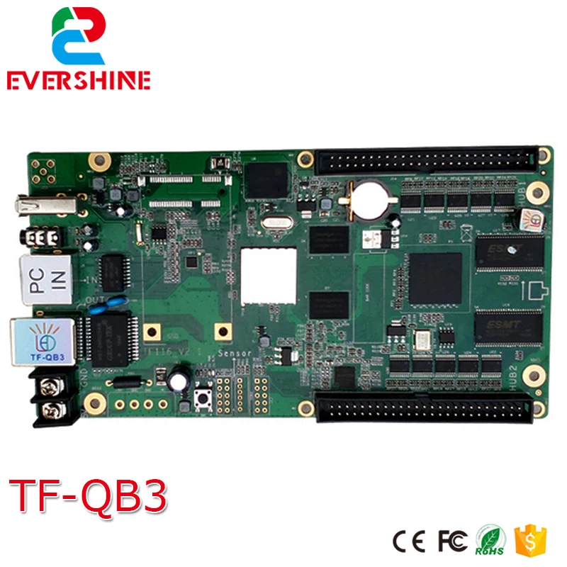 Full color asynchronous LED control card TF-QB3 support Time display for indoor and outdoor | Лампы и освещение