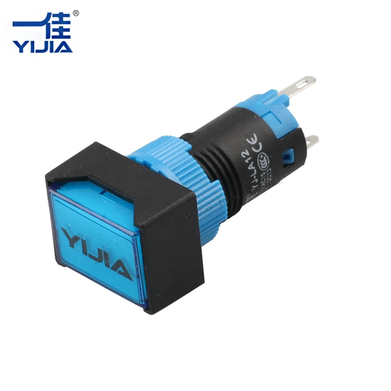 12 мм Световой индикатор прямоугольная сигнальная лампа 2 контакта LA12 D/J 6V 12V 24V 110V