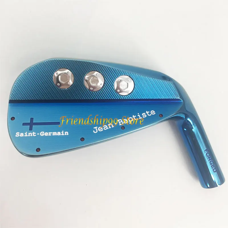 Golf глава Jean-Baptiste Saint-Germain кованые Гольф Утюги Глава 4-9 P клубы Утюги Глава синий цвет Нет вала
