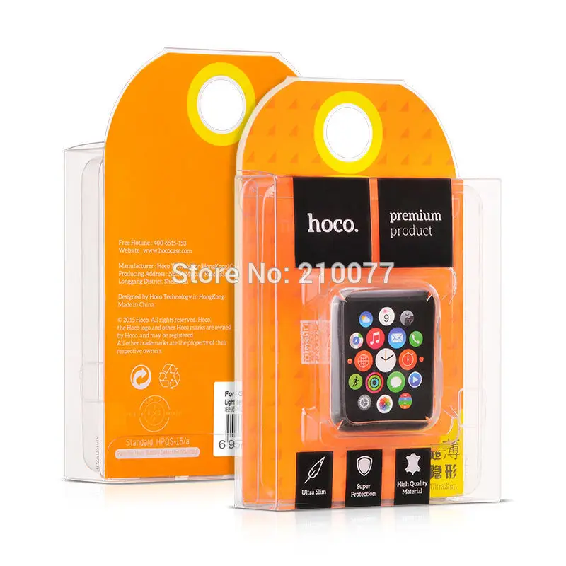 HOCO оригинальный ультра тонкий спортивный ТПУ резиновый защитный чехол для Apple Watch