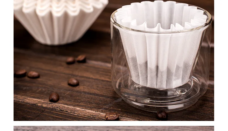 Капельный фильтр для кофеварки/волнистый бумаги 1 2 чашки пивоваренный кофе и