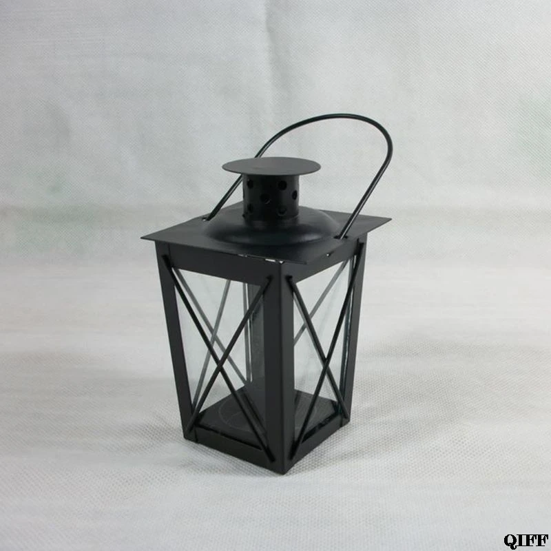 Black/White Romantic Romantic Candle Holder Retro Hanging Lantern Lamp Decor For Dinner Home Jun13