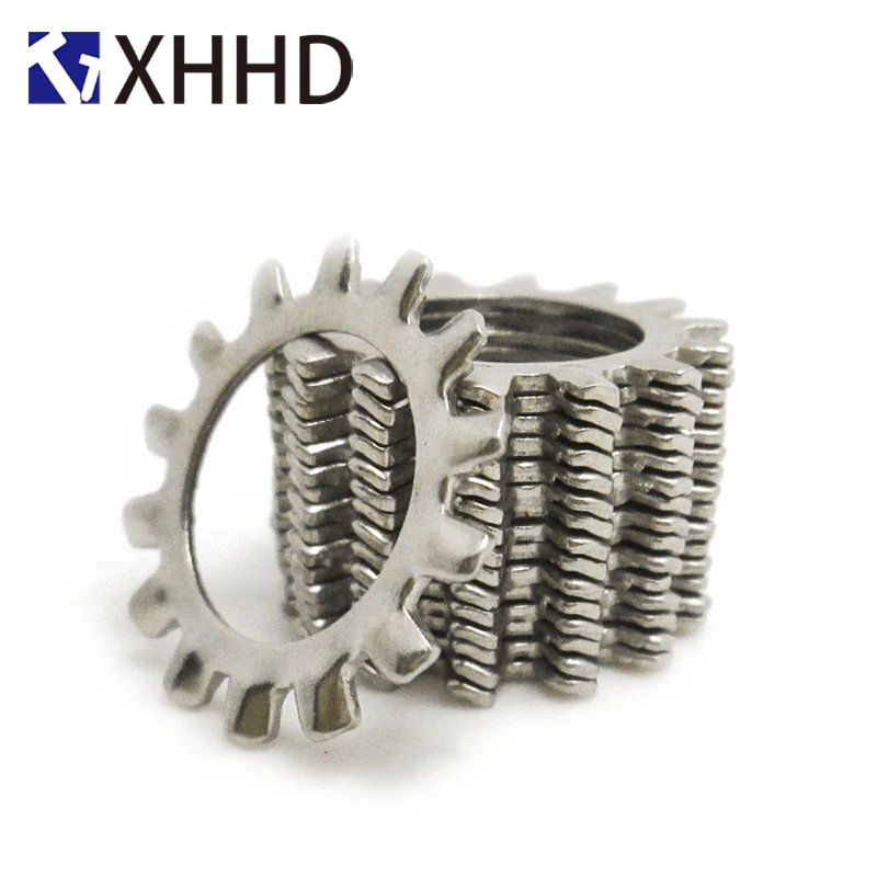 Внешний зубчатый Метрическая прокладка блокировки шайба Shakeproof 304 нержавеющая