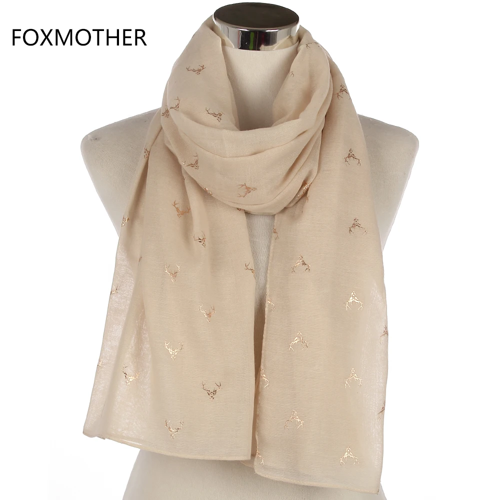 FOXMOTHER Новый брендовый розовый темно синий шарф из фольги с золотым блеском лося