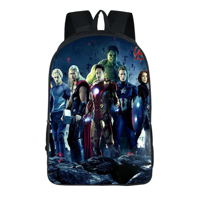 Чудесный рюкзак The Comics Человек-паук рюкзак Mochila аниме Superheros Наплечная школьная сумка для рюкзак для подростка 17 Стиль - Цвет: 3