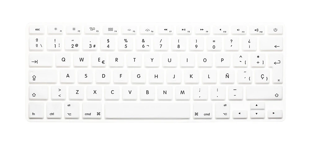 EU layout White EU версия испанская клавиатура крышка для Macbook A1369 A1466 A1502 A1286 A1502 A1425 A1398 Air Pro retina 13 1" Беспроводной A1314 - Цвет: EU layout White