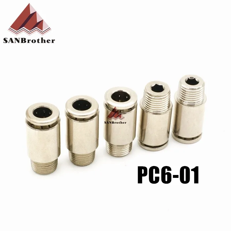 3d принтер PC4-01 PC6-01 пневматические разъемы UM2 Ultimaker 2 Расширенный+ дистанционный Боуден PTFE трубки Быстрые фитинги хорошее качество Лидер продаж