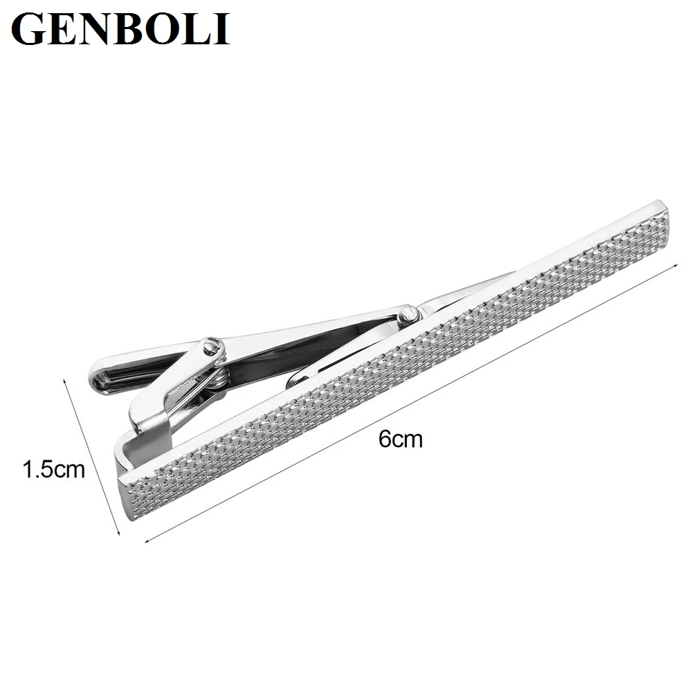 GENBOLI, Мужской зажим для галстука, официальный, нержавеющая сталь, тонкий, классический, застежка для галстука, булавка, Бизнес Стиль, повседневный стиль, зажимы для мужчин, для мальчиков, для мужчин