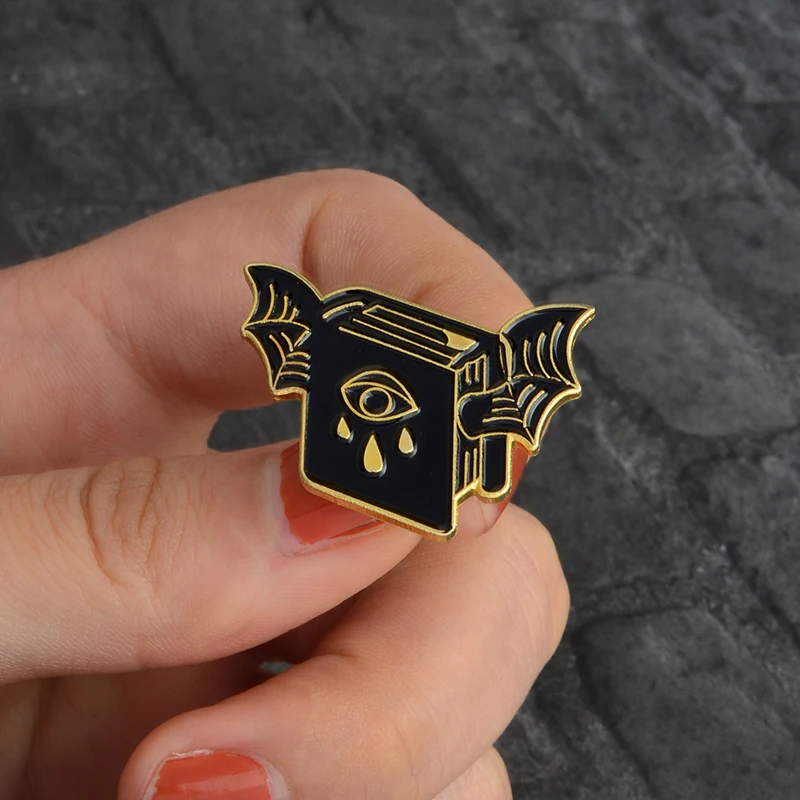 3 шт./компл. брошь в виде чашки летучая мышь призрак сглаза черная как my soul