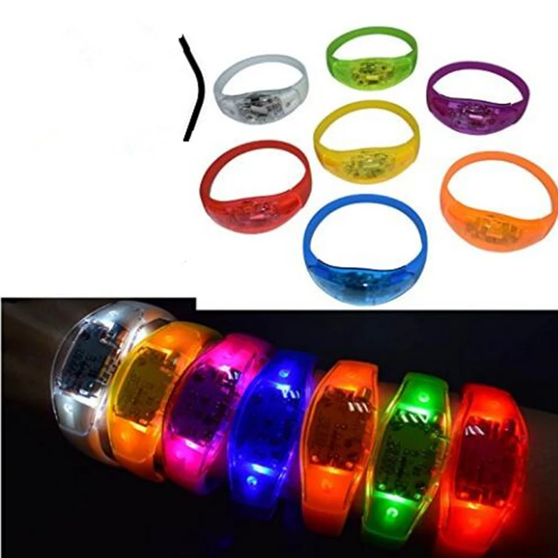 Флэш браслет с вибрацией LED светящийся электронный для светящихся детей