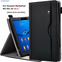 luxury stand case for huawei mediapad m5 lite 10 bah2 w19l09w09 10 1 tablet cover with hand belt for huawei m5 lite 10 case