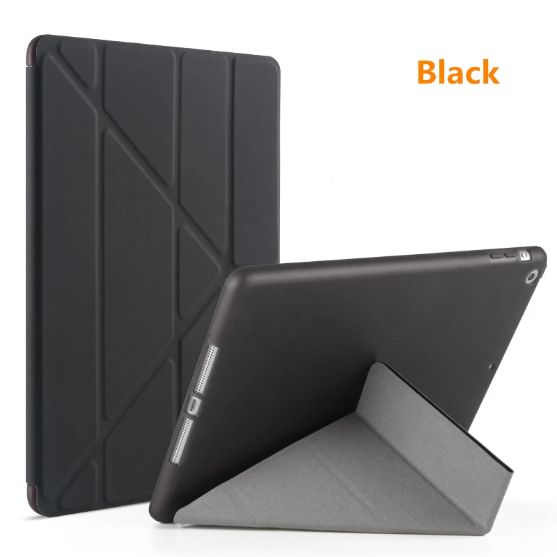 Black Чехол для ipad air Flip Stand Case для ipad 6 9,7 дюймов PU полный ударопрочный для ipad air 2 смарт-чехол для ipad air Case - Цвет: Black