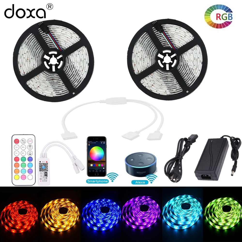 BLYN 5050 wifi Светодиодная лента RGB Водонепроницаемый 10 м ленточный светильник Echo Alexa RF