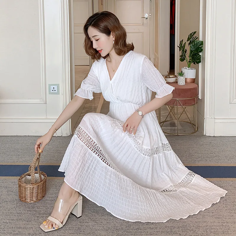 Envsoll летнее платье для беременных будущих мам платья женщин Одежда с v-образным