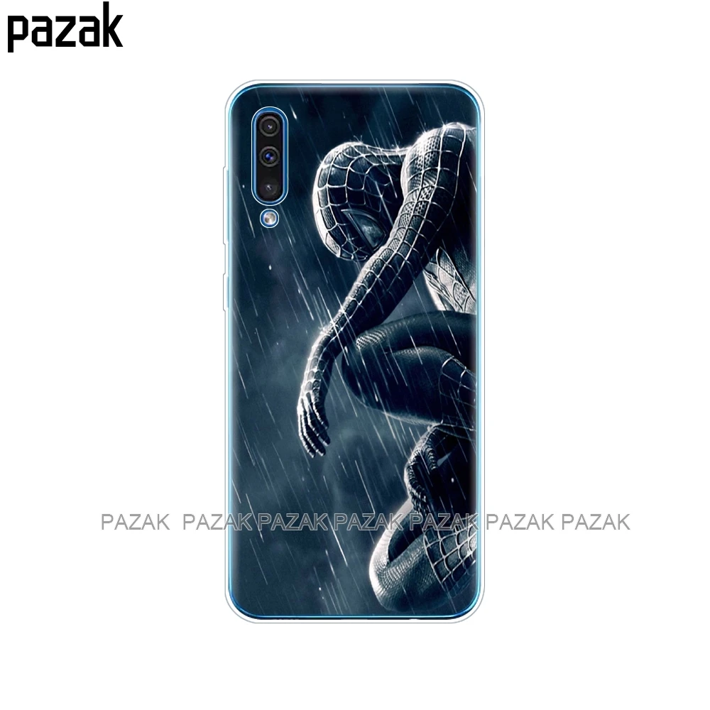 61385 Чехол для Samsung Galaxy A50, силиконовая прозрачная задняя крышка, чехол для телефона Samsung A50 A505 A505F, SM-A505F, мягкий чехол 6,4, чехол, бампер - Цвет: 61385