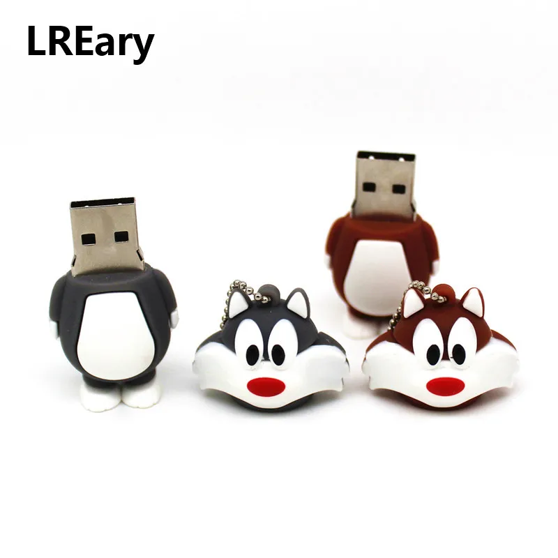 Миниатюрный мультяшный милый USB флэш-накопитель Looney Tunes 16 Гб 4 ГБ 8 карта памяти