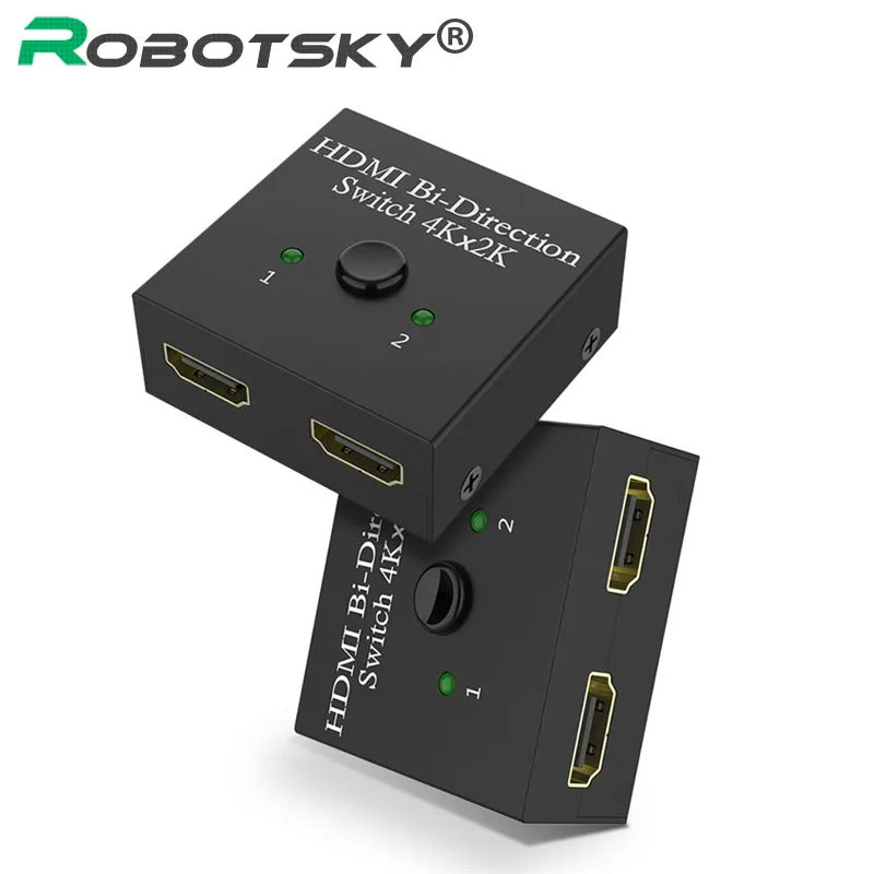 4K HDMI коммутатор двухнаправленного HDMI сплиттер переключатель 1x2/2x1 адаптер 2 в 1 конвертер для PS4/3 ТВ коробка HDMI сплиттер