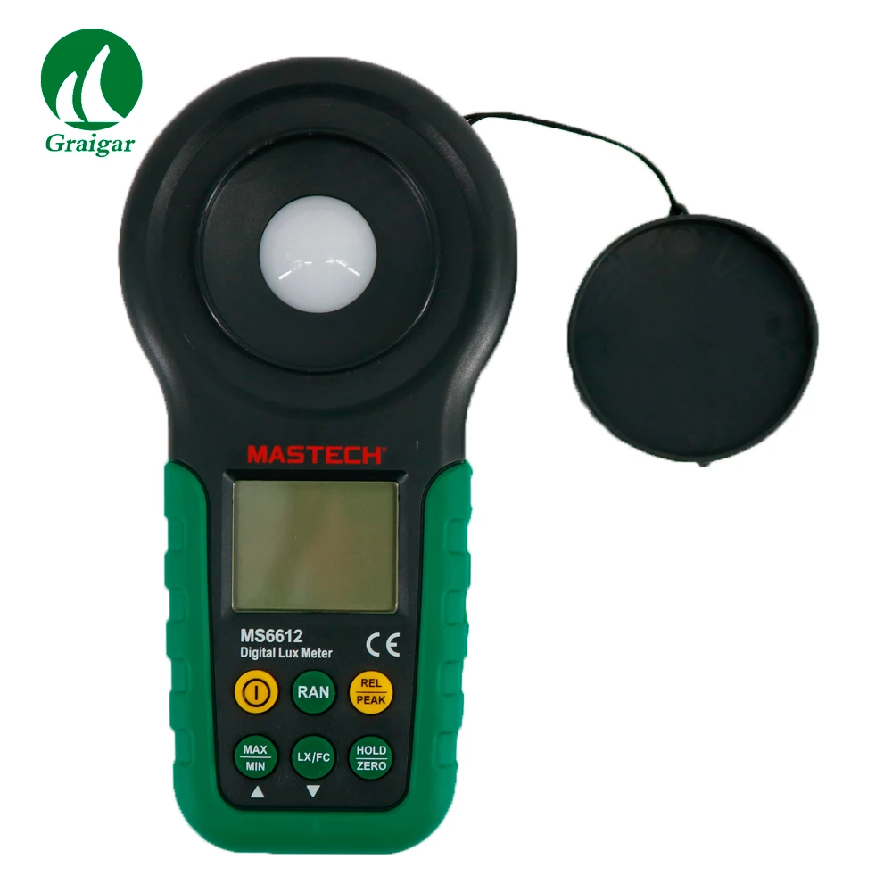 Цифровой многофункциональный Luxmeter Mastech MS6612 Высокая точность 200000 люкс Измеритель