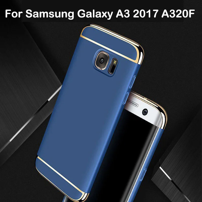 Чехол 3 в 1 для Samsung Galaxy A3 2017 чехол Противоударная задняя крышка 360 полная защита