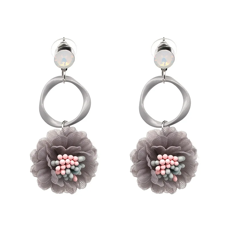 Flower Drop Earrings for Women Bohemian Ethnic Shape Dangle Earring 2018 Fashion Statement Wedding Jewelry Party Gift | Украшения и