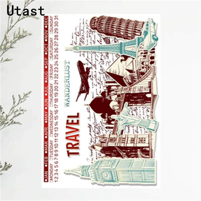 Дорожные известные строительные прозрачные силиконовые штампы/прозрачные