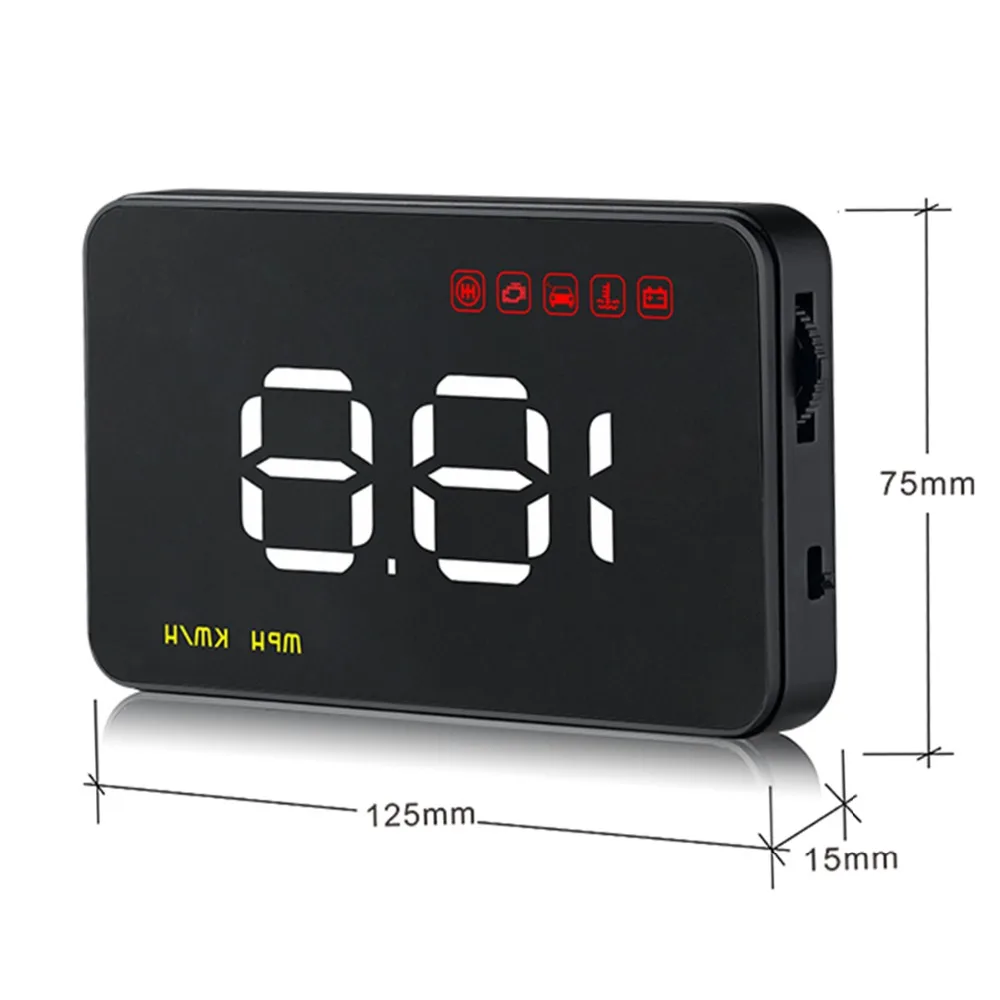 Автомобильный HUD Дисплей превышение скорости Предупреждение Системы проектор