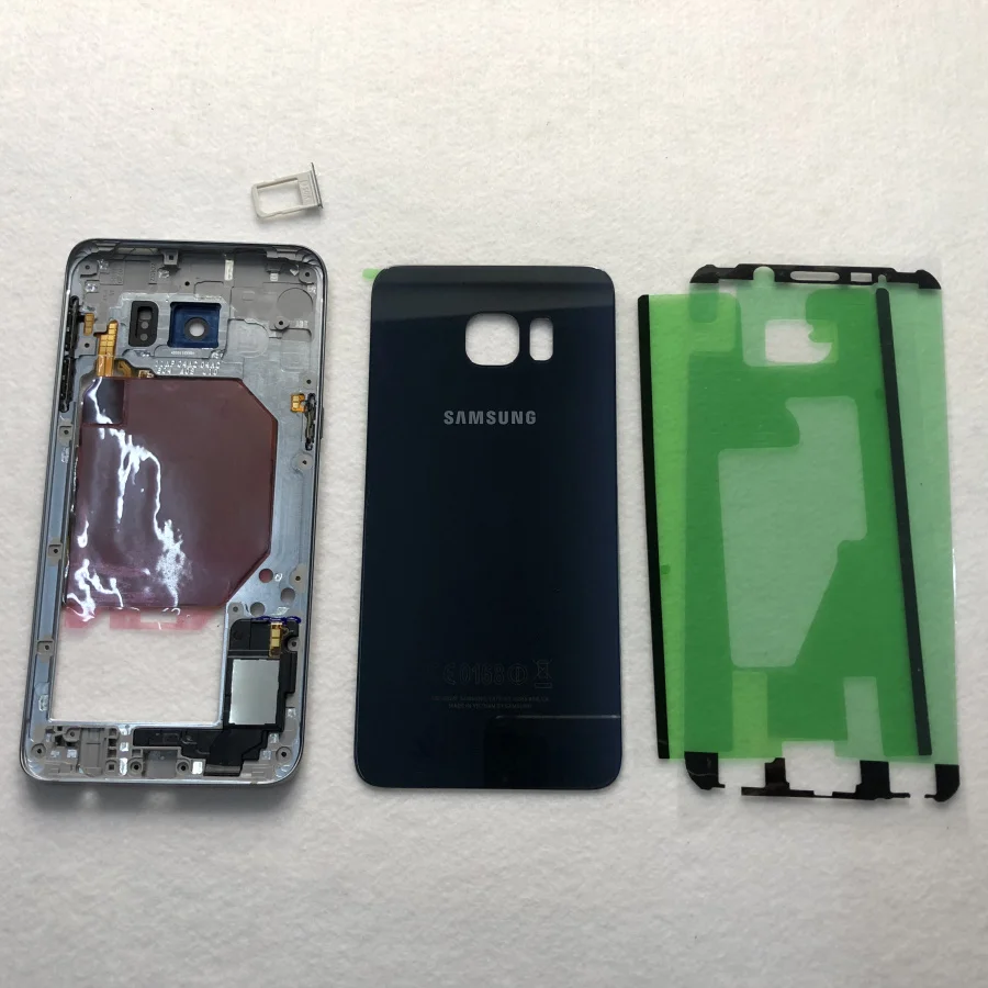 Для Samsung Galaxy S6 edge + Plus G928 G928F средняя Рамка металлическая рамка крышка аккумулятора