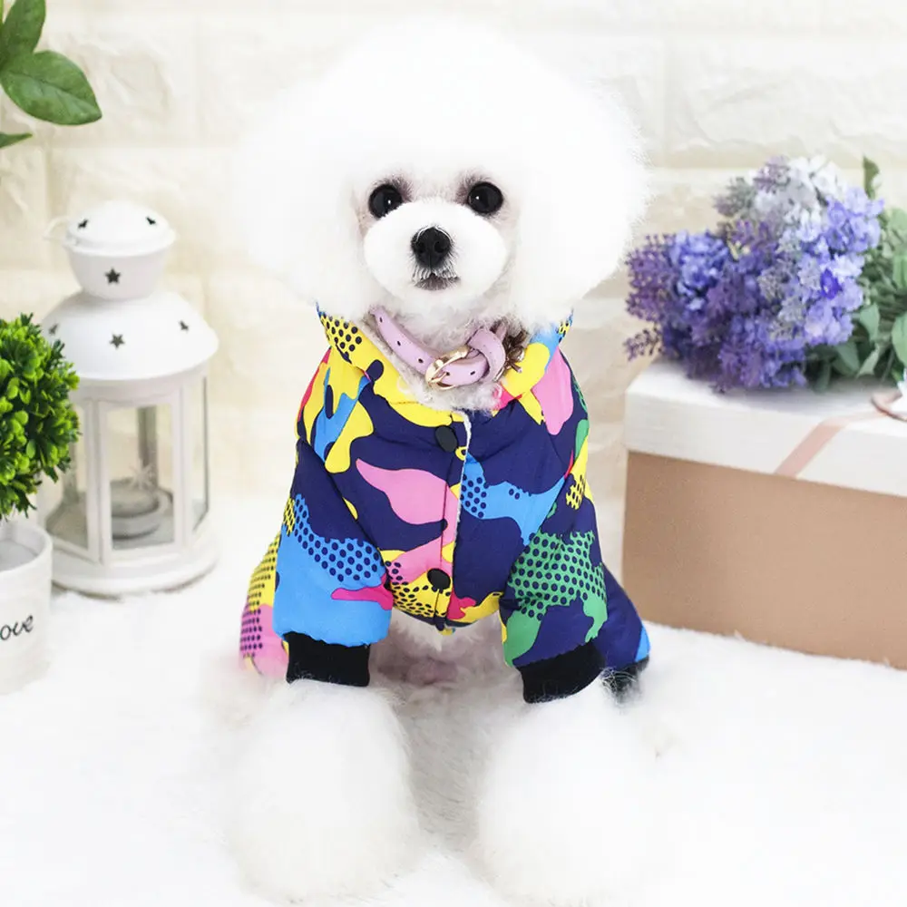 Высокое качество одежда для щенков собак зимнее пальто и комбинезон хлопковая