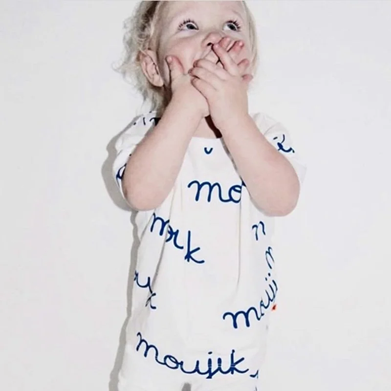 Лето 2020 маленький хлопковый комбинезон синего черного цвета с принтом Собака