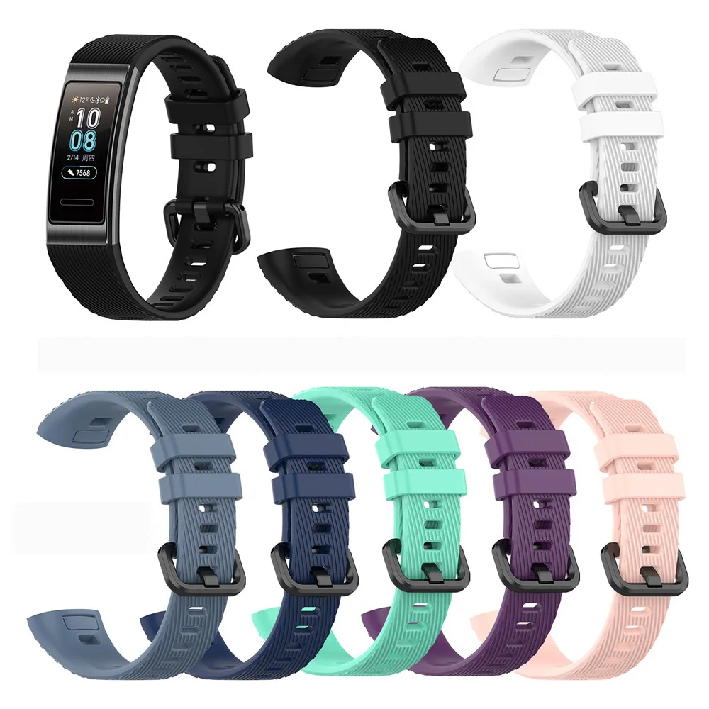 Ремешок силиконовый для Huawei Band 3 / Pro спортивный сменный Браслет наручных часов