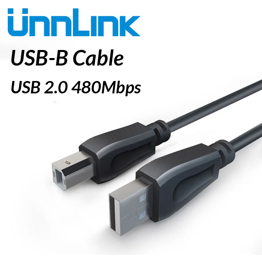 Кабель Unnlink USB 2 0 для принтера типа А папа к B сканер синхронизации данных зарядное
