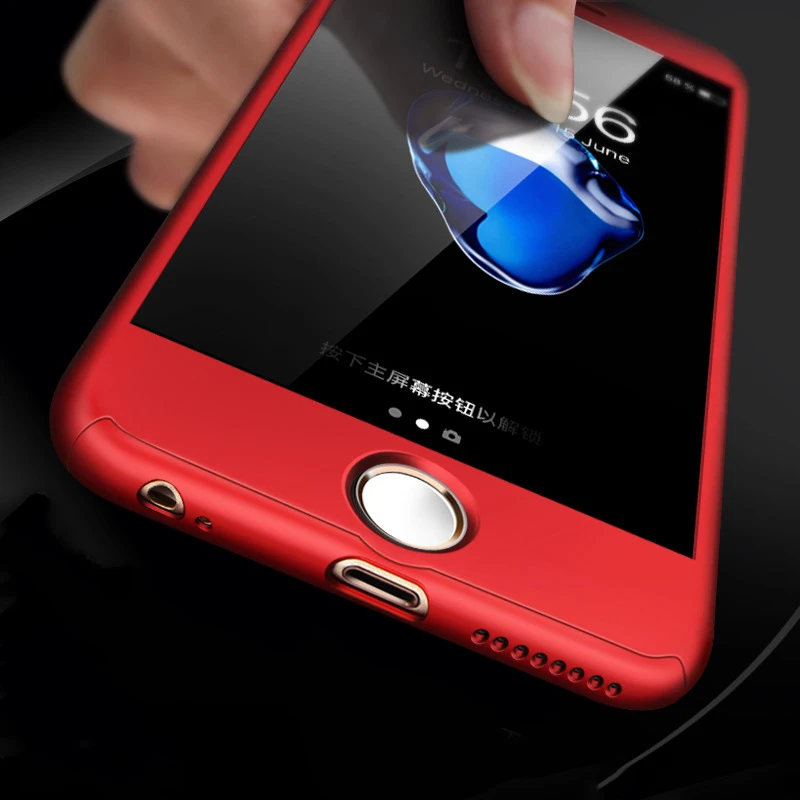 Ipaky для iPhone XS MAX чехол 360 полный защитный Жесткий PC закаленное Flim чехол для iPhone X XR 8 7 6 6s 10 s plus coque чехол s
