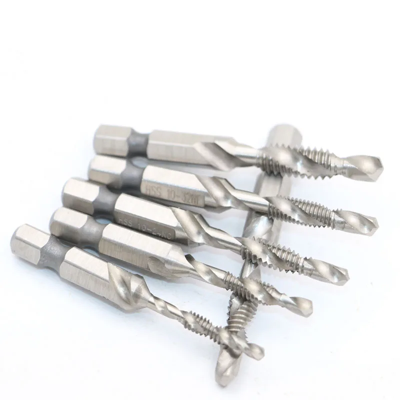 Сверла с шестигранным хвостовиком 6 шт. винт из быстрорежущей стали винтовой