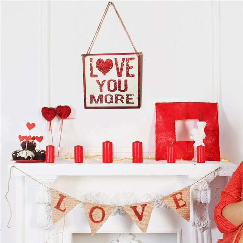 Деревянная настенная подвесная доска с надписью Love таблички домашнее украшение