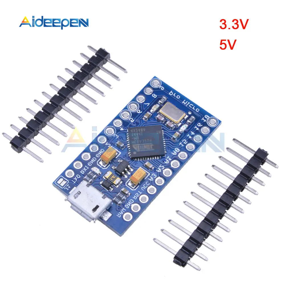 Pro Micro ATmega32U4 3,3/5 V 8/16 МГц заменить ATmega328 для arduino Pro Mini с 2 Row штыревые для Leonardo Mini Usb Интерфейс