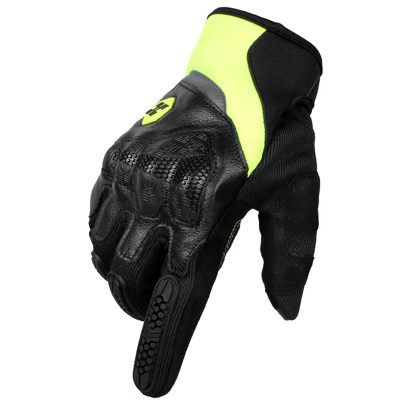 Зеленый Motolovee дизайн мотоциклетные перчатки гоночные Luva Motoqueiro Guantes Motocicleta Luvas велосипедные перчатки для мотокросса - Цвет: Зеленый
