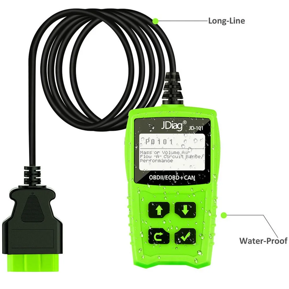 JDiag автомобильной инструмент диагностики авто OBDII OBD2 сканер механик Автосканер