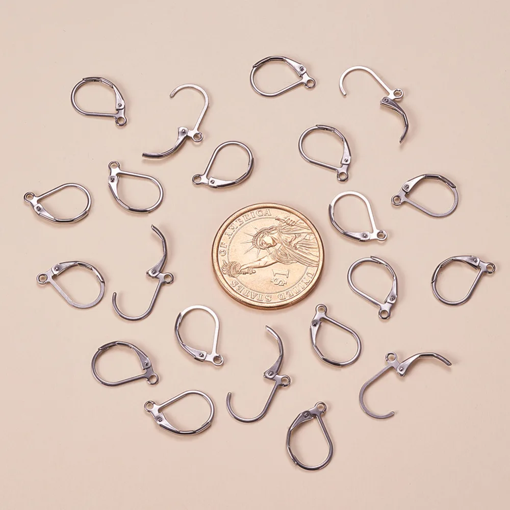 100 шт. серьги-кольца ювелирное изделие рычаг задняя часть для сережек аксессуары