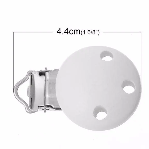 5 ШТ. Древесины Сердце Младенца Младенец Соску Держатель Цепи Клипы с