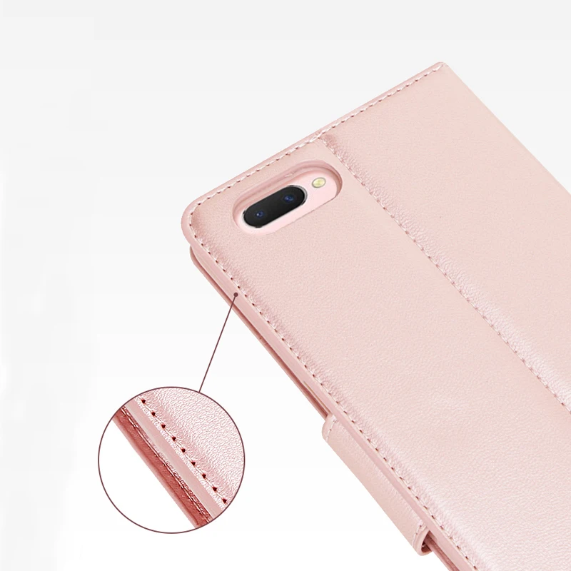 Чехол-книжка Hanman для OPPO A3S AX5, Ретро стиль, овчина, кожа, кошелек, задняя крышка, чехол с подставкой, держателем, отделением для карт, для OPPO A5, Funda