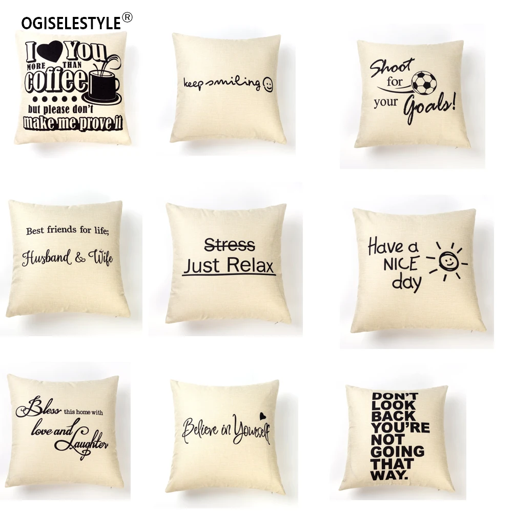 Ogiselstyle креативный чехол для подушки &quotПисьмо&quot Домашний автомобильный Декор