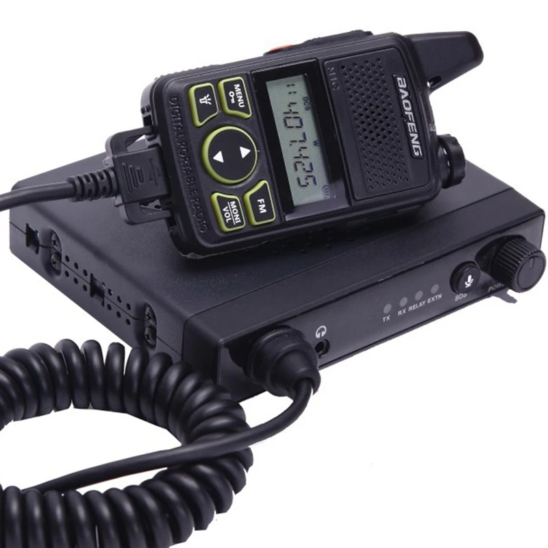 Baofeng mini Car radio transceiver UHF ham 400-470mhz with 2 walkie talkie SOS function two way + program cable | Мобильные телефоны