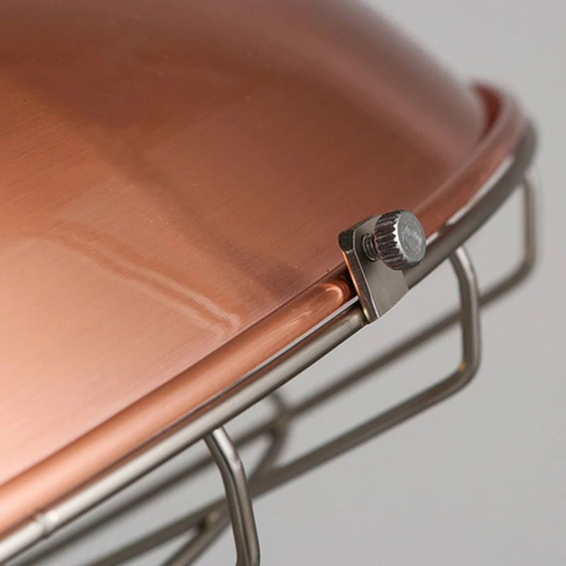 Железный подвесной светильник в стиле лофт индастриал одноголовочный ретро для