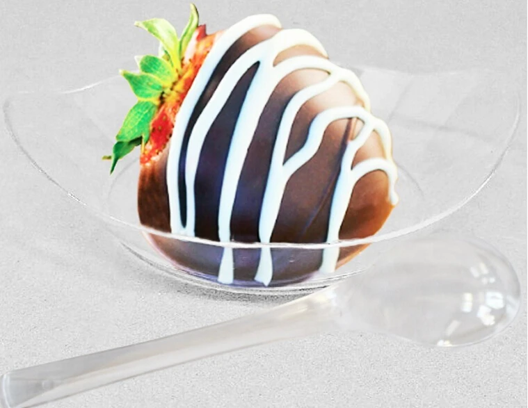 Одноразовая пластиковая мини-тарелка десертная тарелка для торта маленькая